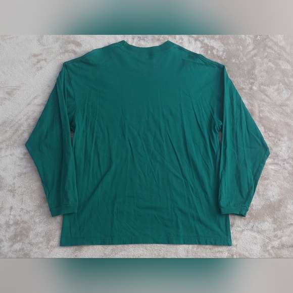 Vtg Disney Goofy Embroidered Green 100% Cotton Long Sleeve Shirt | XL - Picture 4 of 7